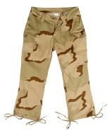 Tri-Color Camo Capri Pant